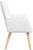 vidaXL 2-Sitzer Sofa Weiß 115 x 61 x 87 cm Stoff 42028900 Bild 5