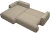 Vente-unique - MONELIA Sofa Stoff Schokoladenbraun - B 167 cm x H 81 cm x L 270 cm Bild 4