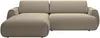 Vente-unique - MONELIA Sofa Stoff Schokoladenbraun - B 167 cm x H 81 cm x L 270 cm Bild 2