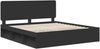 vidaXL Bettrahmen Schwarz 180 x 200 cm Massives Kiefernholz 3412453 Bild 4