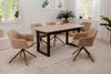 Finori 'Ray' 2er Set Stuhl mit Armlehnen, drehbar, beige/braun Bild 4