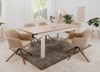 Finori 'Ray' 2er Set Stuhl mit Armlehnen, drehbar, beige/braun Bild 3