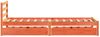 vidaXL Massivholzbett ohne Matratze Wachsbraun 90x190 cm Kiefernholz 3301551 Bild 5