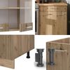 Küchenzeile R-Line Artisan-Eiche/Goldkraft Eiche 200 cm , AP Marmor Vicco Bild 5