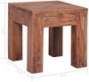 Couchtisch, Sofatisch 30x30x30 cm Altholz Massiv Bild 5