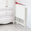 Maclean MC-1250 W Klappbarer Mobiler Schreibtisch Weiß 100x50 cm Stahlgestell 50 kg belastbar Computertisch Arbeitstisch Büro Tisch auf Rollen Bild 3