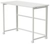 Maclean MC-1250 W Klappbarer Mobiler Schreibtisch Weiß 100x50 cm Stahlgestell 50 kg belastbar Computertisch Arbeitstisch Büro Tisch auf Rollen Bild 4
