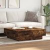vidaXL Couchtisch Räuchereiche 90x90x28 cm Holzwerkstoff 848091 Bild 3