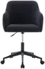 Vente-unique - MATOMI Office chair Stoff Schwarz - B 58 cm x H 89 cm79 cm x L 55 cm Bild 2