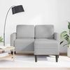 vidaXL 2-Sitzer-Sofa mit Chaiselongue L-Form Wolkengrau 125 cm Stoff 4107067 Bild 3