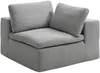 Vente-unique - CORTOLINE Sofa Stoff Grau - B 199 cm x H 83 cm x L 304 cm Bild 5