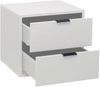 Kommode Erna 51x45x47 Kreidegrau matt Lack 14712 Bild 3