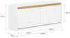 SoBuy FSR171-W Schuhbank, MDF, Lackiert, Weiß, 104 x 47 x 30 cm Bild 3