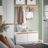 SoBuy FSR171-W Schuhbank, MDF, Lackiert, Weiß, 104 x 47 x 30 cm Bild 2