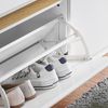 SoBuy FSR171-W Schuhbank, MDF, Lackiert, Weiß, 104 x 47 x 30 cm Bild 5
