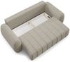 Sofa 3-Sitzer mit Schlaffunktion CARIA in Stoff Quelle Beige Bild 4