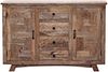 Indische Kommode Asmahan, Mangoholz, 135 x 40 x 90 cm Bild 3