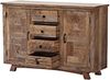 Indische Kommode Asmahan, Mangoholz, 135 x 40 x 90 cm Bild 2
