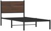 vidaXL Metallbett ohne Matratze Braun Eichen-Optik 90x190 cm 4007757 Bild 3