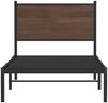 vidaXL Metallbett ohne Matratze Braun Eichen-Optik 90x190 cm 4007757 Bild 5
