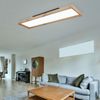 LED Deckenleuchte, Holzoptik, CCT, Landhaus, opal, L 80cm Bild 5