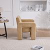 Moderner minimalistischer Sessel, Chenille Bezug, Senfgelb, 67,5×69×74,5 cm Bild 4