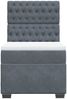 vidaXL Boxspringbett mit Matratze Dunkelgrau 100x200 cm Samt 3290841 Bild 4