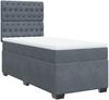 vidaXL Boxspringbett mit Matratze Dunkelgrau 100x200 cm Samt 3290841 Bild 2