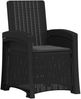 vidaXL Liegesessel Garten Rattan-Optik 2 pcs Anthrazit PP 8012017 Bild 4