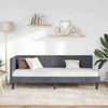 vidaXL Eckbettgestell mit Kopfteil Dunkelgrau 80 cm x 200 cm Samt 42016409 Bild 3
