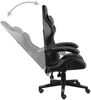vidaXL Gaming-Stuhl Schwarz und Grau Kunstleder 20522 Bild 4