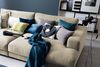 KAWOLA Big Sofa MADELINE Stoff cremeweiß 85 x 170 x 290 cm Bild 2