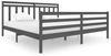 vidaXL Massivholzbett Grau 200x200 cm [3100676] Bild 2