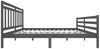vidaXL Massivholzbett Grau 200x200 cm [3100676] Bild 5