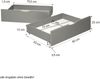 Holzbett 140x200 mit Matratze Bettkasten 2er Set Holzbettrahmen Grau Palettenbett Doppelbett Bett Massiv Holz Bild 4