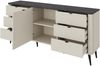 Kommode Rotevio 6S1D RE09 (Farbe: Cashmere / Cashmere + Nuss) Bild 2
