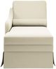 vidaXL Chaiselongue mit Nackenrolle und Rechter Armlehne Creme Samt 4009789 Bild 4