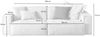 KAWOLA Sofa SAMU 2-Sitzer Stoff weiß 72 x 106 x 236 cm Bild 5