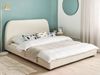 Bett mit Lattenrost ROISEL 160 x 200 cm Stoff Creme Bild 3