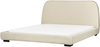 Bett mit Lattenrost ROISEL 160 x 200 cm Stoff Creme Bild 1