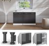 Dachschrägenschrank Rion Anthrazit Hochglanz 80 x 81.6 cm mit 2 Türen, Schrankkorpus 60 cm Tiefe Vicco Bild 5
