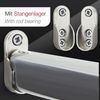 SO-TECH® Garderobenstange Schrankstange oval 30x15 mm Chrom poliert mit Stangenlagern, Set mit Stange 100 cm und 2 Haltern Bild 2