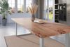 Esstisch Baumkante massiv Akazie natur 240 x 100 U-Gestell silber NICK 163997884 Bild 4