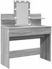 vidaXL Schminktisch mit LED-Beleuchtung Grau Sonoma 100x40x130 cm 848204 Bild 2