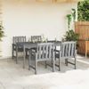 vidaXL Gartenstuhl 4 pcs Hellgrau 65,5 x 59 x 88 cm Polyethylen 3335797 Bild 3