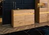 Sideboard Wildeiche inkl. LED 123x43,5x86 natur geölt CARDIFF #131 Bild 3