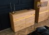Sideboard Wildeiche inkl. LED 123x43,5x86 natur geölt CARDIFF #131 Bild 2