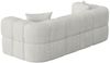 Sofa Designersofa VEGA 3-Sitzer in Stoff Egon Weiß Bild 3