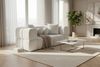 Sofa Designersofa VEGA 3-Sitzer in Stoff Egon Weiß Bild 1