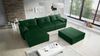 Ecksofa mit Schlaffunktion HUNTER in Royal Grün Ottomane Links inkl. Hocker Bild 2